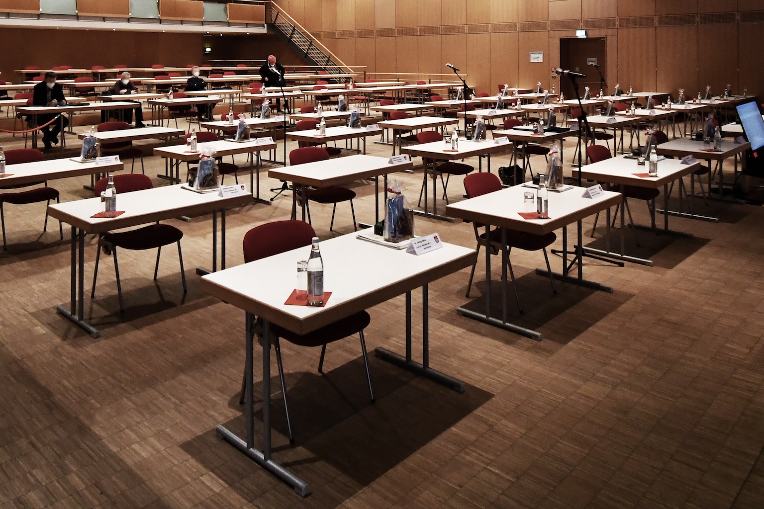 Stadtsaal wie in der Schule